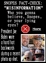 A photo op of President Joe Biden hanging out with beer-drinking blue-collar workers who were hoisting a few beers during his visit to Superior, Wisconsin drew much ridicule from social media users over his backwards wearing of a construction helmet.